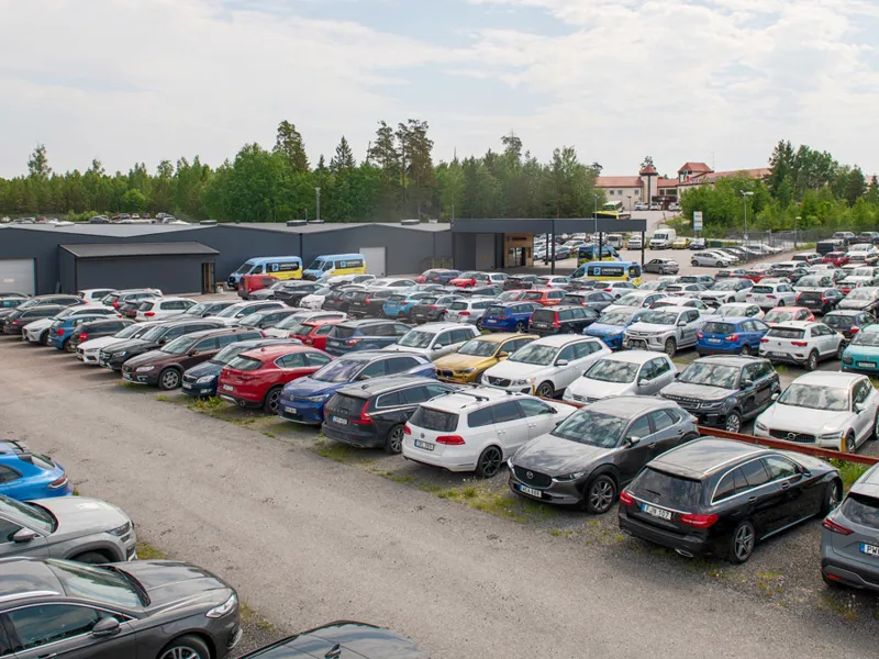 Parkeringen Uppifrån.