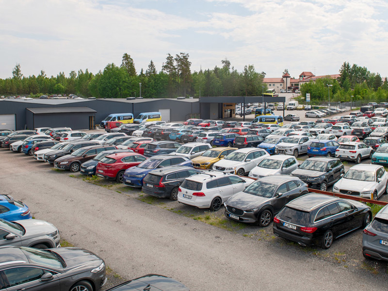 Parkeringen Uppifrån.