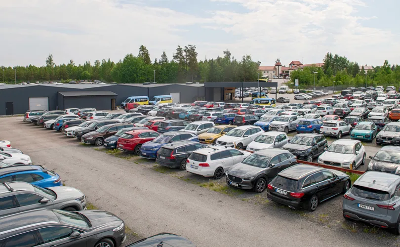 Parkeringen Uppifrån.