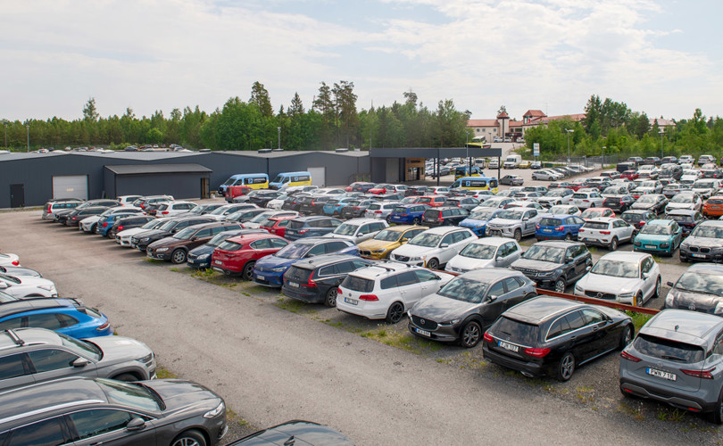 Parkeringen Uppifrån.